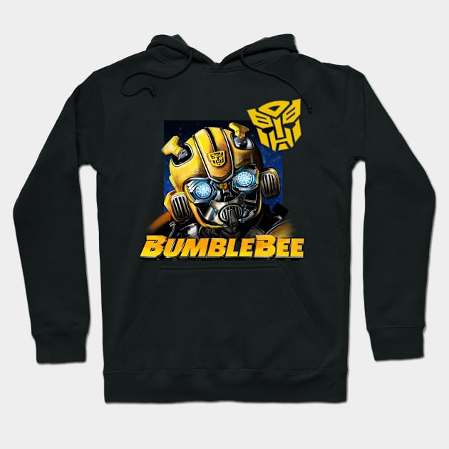 Bumblebee art Hoodie by SAN ART STUDIO 